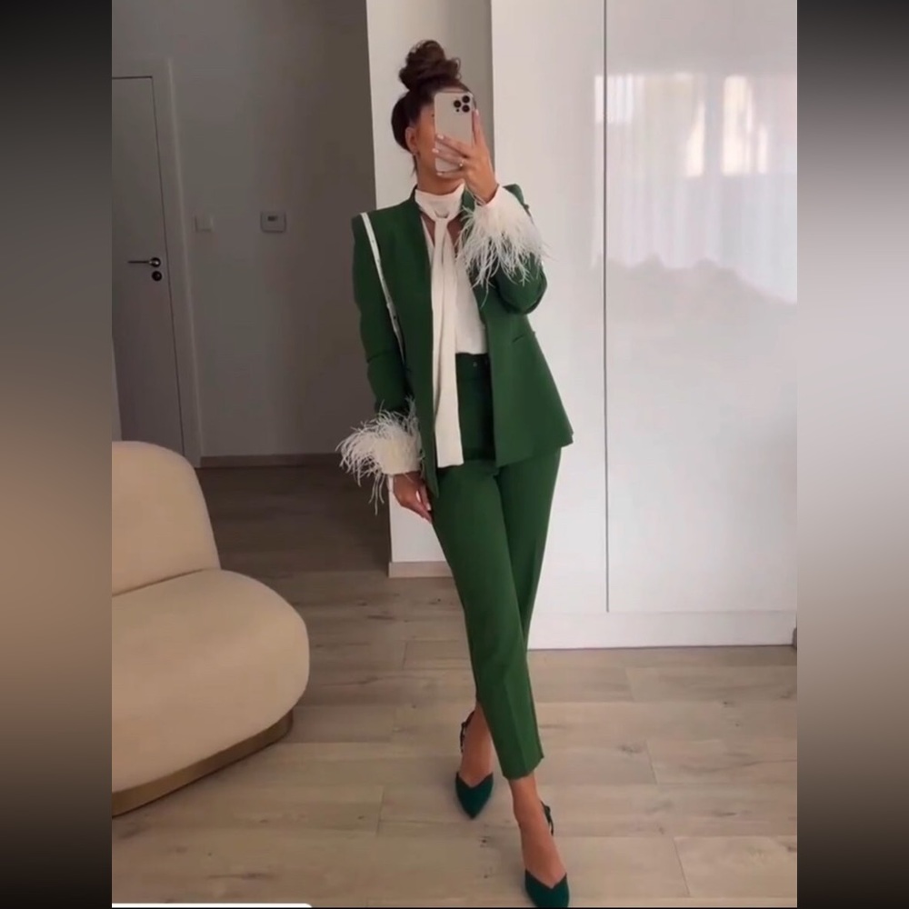 Zara green suit set